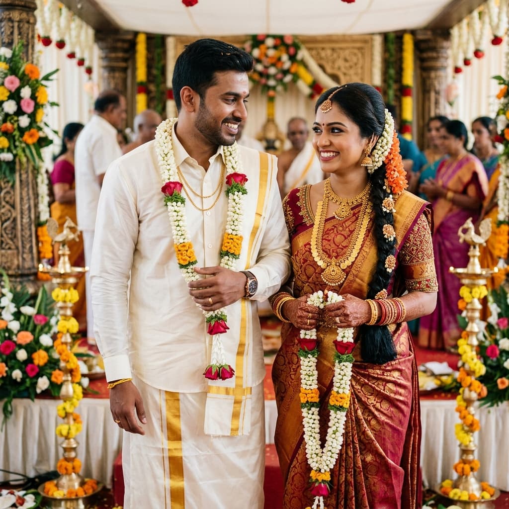 Tamil Bride and Groom